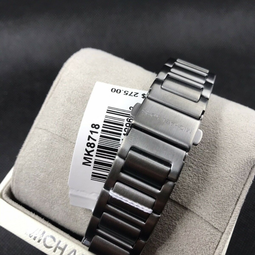 MICHAEL KORS Abbott Mens Watch Gunmetal Blue Dial - Picture 3 of 3